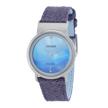 Đồng hồ nữ Citizen L Eco-Drive mặt xanh EG7071-03L chính hãng