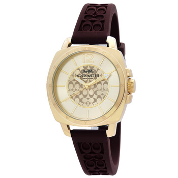 Đồng hồ nữ Coach Boyfriend Quartz mặt vàng 14504178 chính hãng