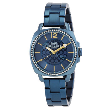 Đồng hồ nữ Coach Boyfriend Quartz mặt xanh 14503985 chính hãng