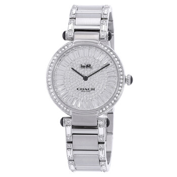 Đồng hồ nữ Coach Cary Quartz Crystal Mặt số bạc 14503834 chính hãng