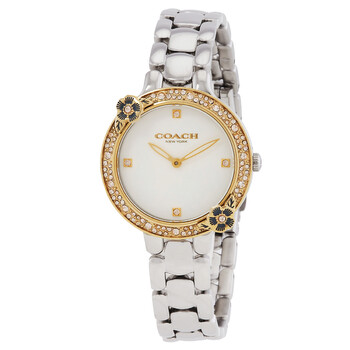 Đồng hồ nữ Coach Chelsea Quartz Crystal mặt bạc 14504127 chính hãng