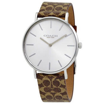 Đồng hồ nữ Coach Perry Quartz mặt bạc 14503122 chính hãng