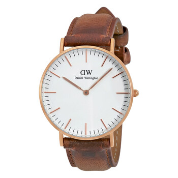 Đồng hồ nữ Daniel Wellington Durham mặt trắng DW00100111 chính hãng