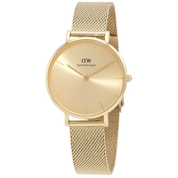 Đồng hồ nữ Daniel Wellington Petite Quartz mặt vàng DW00100474 chính hãng