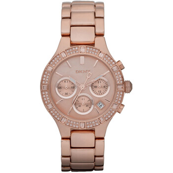 Đồng hồ nữ DKNY Chambers Chronograph mặt số vàng hồng NY8508 chính hãng