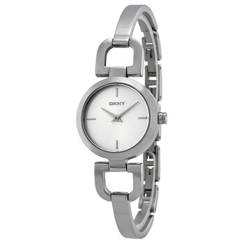 Đồng hồ nữ DKNY mặt bạc dây thép không gỉ NY8540 chính hãng