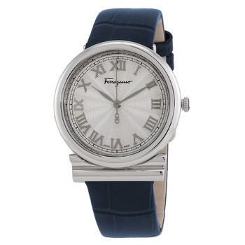 Đồng hồ nữ Ferragamo Gancino Quartz mặt bạc SFUF00121 chính hãng