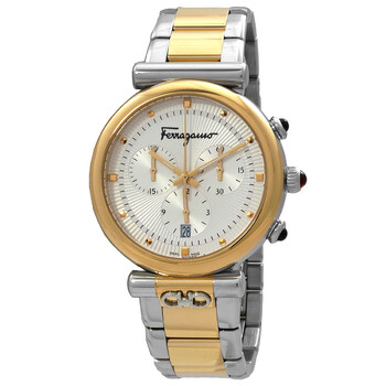 Đồng hồ nữ Ferragamo Ora Chronograph Quartz mặt bạc SFHQ00520 chính hãng