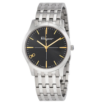 Đồng hồ nữ Ferragamo SFUC00221 mặt đen dây da chính hãng