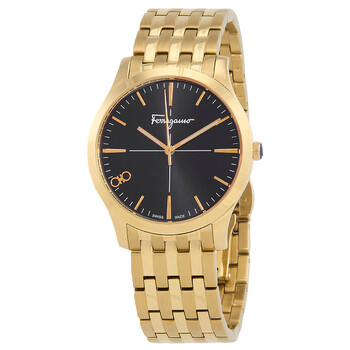 Đồng hồ nữ Ferragamo Slim Quartz mặt đen SFUC00821 chính hãng
