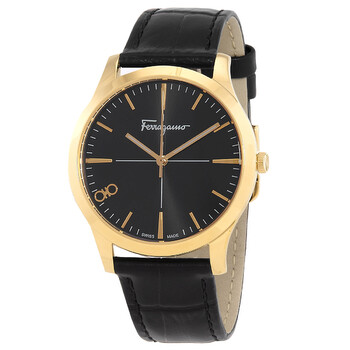 Đồng hồ nữ Ferragamo Slim Quartz mặt đen SFUC00321 chính hãng