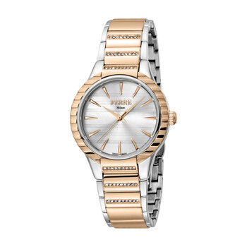 Đồng hồ nữ Ferre Milano Quartz mặt bạc FM1L114M0101 chính hãng