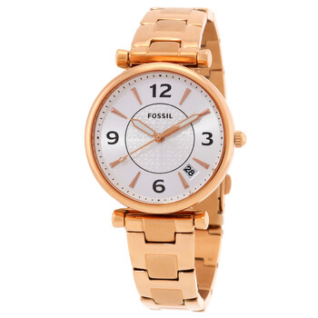 Đồng hồ nữ Fossil Carlie Quartz Silver ES5158 chính hãng