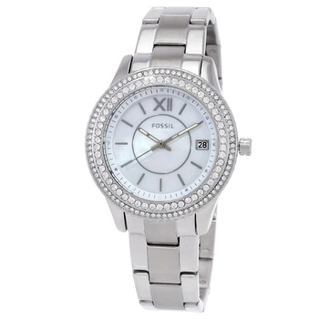 Đồng hồ nữ Fossil Stella Quartz mặt đá trắng ES5130 chính hãng