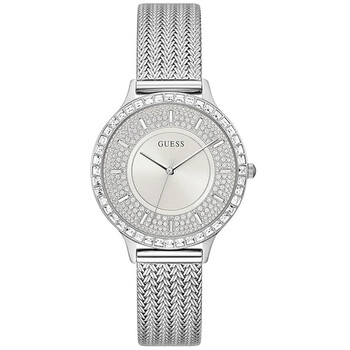Đồng hồ nữ Guess Soiree Crystal GW0402L1 mặt bạc chính hãng