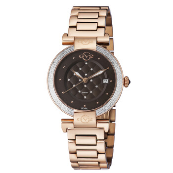 Đồng hồ nữ Gv2 By Gevril Berletta mặt nâu 1502.5 chính hãng
