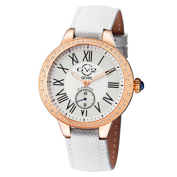 Đồng hồ nữ Gv2 By Gevril Astor Quartz mặt trắng 9104.2 chính hãng