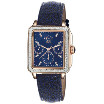 Đồng hồ nữ Gv2 By Gevril Bari Sparkle Quartz 9234 mặt xanh chính hãng