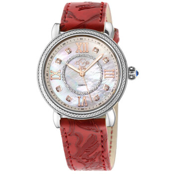 Đồng hồ nữ Gv2 By Gevril Marsala mặt số ngọc trai 9860L.1 chính hãng