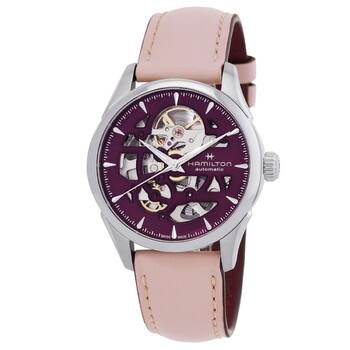 Đồng hồ nữ Hamilton Jazzmaster Automatic mặt tím H32265801 chính hãng