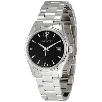 Đồng hồ nữ Hamilton Jazzmaster mặt đen dây inox H32351135 chính hãng