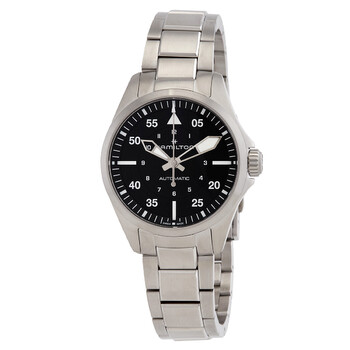 Đồng hồ nữ Hamilton Khaki Aviation H76215130 mặt đen chính hãng