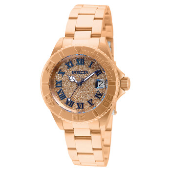 Đồng hồ nữ Invicta Angel Date Quartz mặt số vàng hồng 33361 chính hãng