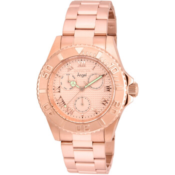 Đồng hồ nữ Invicta Angel mặt hồng dây vàng hồng 17525 chính hãng