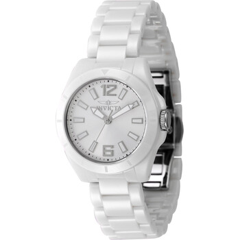 Đồng hồ nữ Invicta Ceramics Quartz mặt bạc 47334 chính hãng
