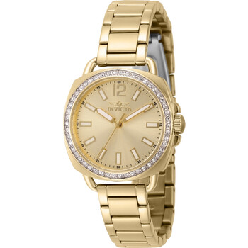 Đồng hồ nữ Invicta Wildflower Quartz mặt vàng 46342 chính hãng