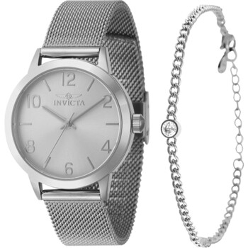 Đồng hồ nữ Invicta Wildflower Quartz mặt bạc 47274 chính hãng