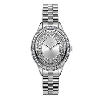 Đồng hồ nữ Jbw Bellini Quartz kim cương mặt bạc J6381C chính hãng