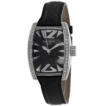 Đồng hồ nữ Locman Panorama Quartz mặt đen 151BKD chính hãng
