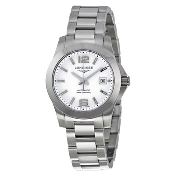 Đồng hồ nữ Longines Conquest Automatic mặt trắng L3.276.4.16.6 chính hãng