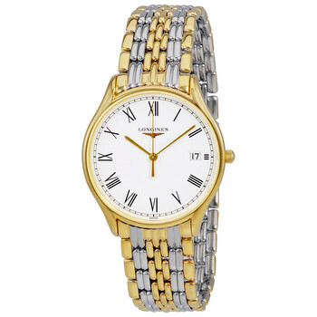 Đồng hồ nữ Longines Lyre mặt trắng hai tông màu L4.759.2.11.7 chính hãng