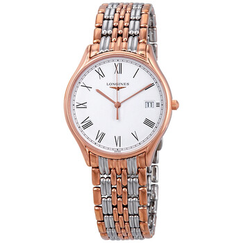 Đồng hồ nữ Longines Lyre mặt trắng hai tông màu L4.759.1.11.7 chính hãng
