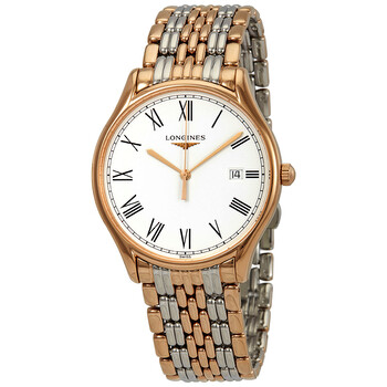 Đồng hồ nữ Longines Lyre mặt trắng hai tông màu L4.859.1.11.7 chính hãng