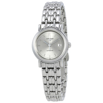 Đồng hồ nữ Longines Presence Automatic mặt bạc L43214726 chính hãng