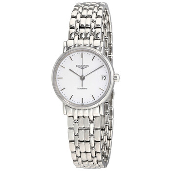 Đồng hồ nữ Longines Presence Automatic mặt trắng L43224126 chính hãng
