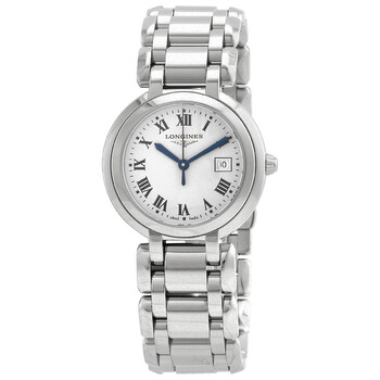 Đồng hồ nữ Longines Primaluna Quartz mặt bạc L8.122.4.71.6 chính hãng