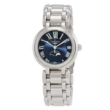 Đồng hồ nữ Longines Primaluna Quartz mặt xanh L8.115.4.91.6 chính hãng