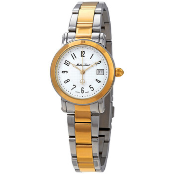 Đồng hồ nữ Mathey-Tissot D31186MBG mặt bạc hai tông màu chính hãng