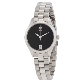 Đồng hồ nữ Mathey-Tissot Urban Quartz mặt đen D411MNM chính hãng