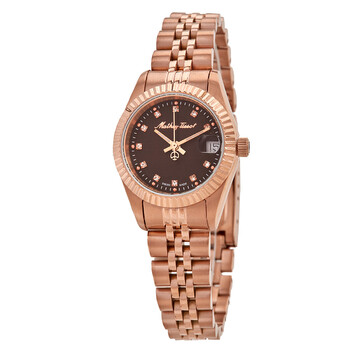 Đồng hồ nữ Mathey-Tissot Mathy II Quartz mặt nâu D710PRM chính hãng