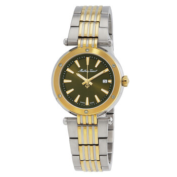 Đồng hồ nữ Mathey-Tissot Neptune Quartz mặt xanh D912BV chính hãng