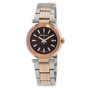 Đồng hồ nữ Mathey-Tissot Neptune Quartz mặt đen D912RN chính hãng