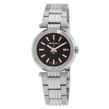 Đồng hồ nữ Mathey-Tissot Neptune Quartz mặt đen D912RRN chính hãng