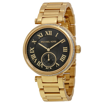 Đồng hồ nữ Michael Kors Skylar MK5989 mặt đen vàng chính hãng