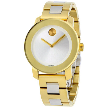 Đồng hồ nữ Movado Bold mặt bạc vàng PVD 3600129 chính hãng