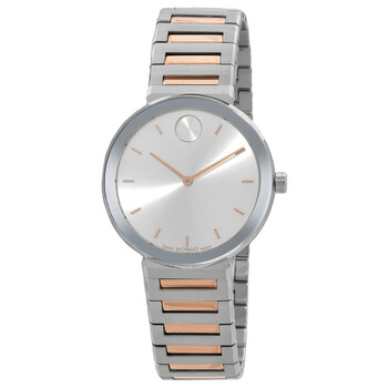 Đồng hồ nữ Movado Bold Quartz mặt bạc 3601146 chính hãng